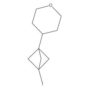 4-{3-Iodobicyclo[1.1.1]pentan-1-yl}oxane结构式