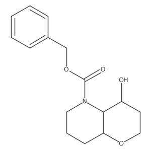 benzyl 4-hydroxy-octahydro-2H-pyrano[3,2-b]pyridine-5-carboxylate结构式