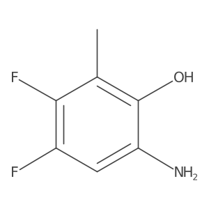 6-Amino-3,4-difluoro-2-methylphenol Structure