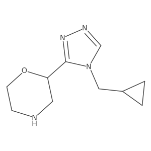 2-[4-(cyclopropylmethyl)-4H-1,2,4-triazol-3-yl]morpholine结构式