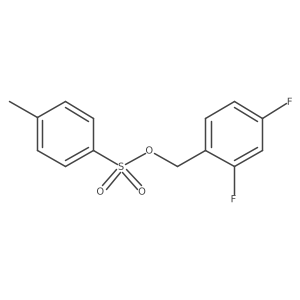 (2,4-Difluorophenyl)methyl 4-methylbenzene-1-sulfonate结构式