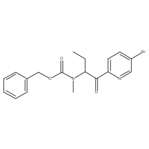 benzyl N-[1-(5-bromopyridin-2-yl)-1-oxobutan-2-yl]-N-methylcarbamate Structure