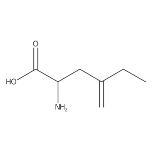 2-Amino-4-methylidenehexanoic acid结构式