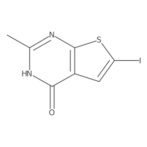 6-Iodo-2-methylthieno[2,3-D]pyrimidin-4(3H)-one结构式