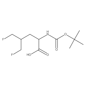2-{[(Tert-butoxy)carbonyl]amino}-5-fluoro-4-(fluoromethyl)pentanoic acid结构式
