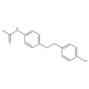 4'-Hydroxy-N-acetyl-4-aminobibenzyl Structure