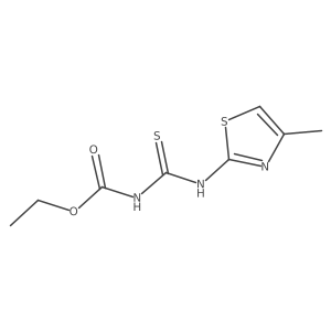 ethyl N-[(4-methyl-1,3-thiazol-2-yl)carbamothioyl]carbamate Structure