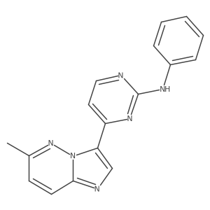 4-(6-Methylimidazo[1,2-b]pyridazin-3-yl)-N-phenyl-2-pyrimidinamine Structure