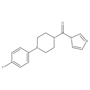 (4-(4-Fluorophenyl)piperazin-1-yl)(1H-imidazol-1-yl)methanone Structure
