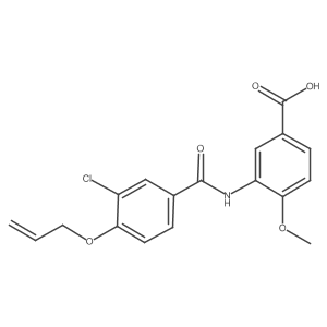 3-[[3-Chloro-4-(2-propen-1-yloxy)benzoyl]amino]-4-methoxybenzoic acid结构式