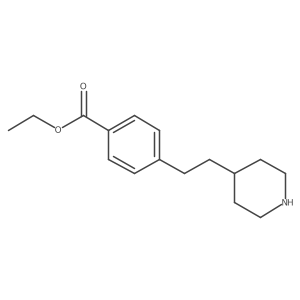 Ethyl 4-(2-(piperidin-4-yl)ethyl)benzoate Structure