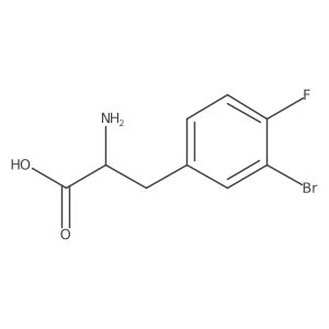 3-Bromo-4-fluoro-DL-phenylalanine Structure