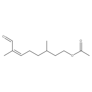 8-oxo-3,7-Dimethyl-6E-octenyl acetate结构式