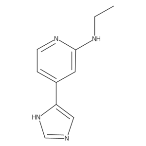 2-Ethylamino-4-(4-imidazolyl)pyridine Structure