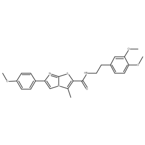 N-[2-(3,4-dimethoxyphenyl)ethyl]-6-(4-methoxyphenyl)-3-methylimidazo[2,1-b][1,3]thiazole-2-carboxamide Structure