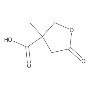 3-Methyl-5-oxooxolane-3-carboxylicacid结构式