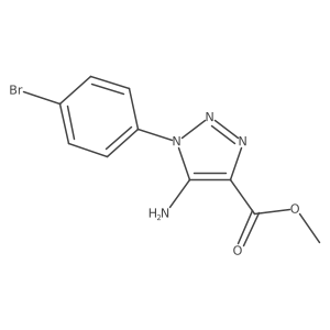 Methyl 5-amino-1-(4-bromophenyl)-1H-1,2,3-triazole-4-carboxylate结构式
