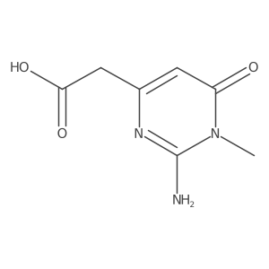 2-Amino-1,6-dihydro-1-methyl-6-oxo-4-pyrimidineacetic acid结构式
