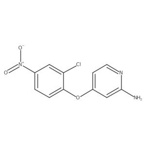 2-Amino-4-(2-chloro-4-nitrophenoxy)pyridine结构式