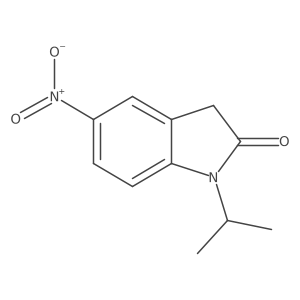 1-Isopropyl-5-nitroindolin-2-one Structure
