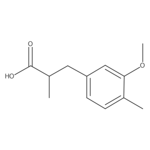 3-(3-Methoxy-4-methylphenyl)-2-methylpropanoic acid Structure