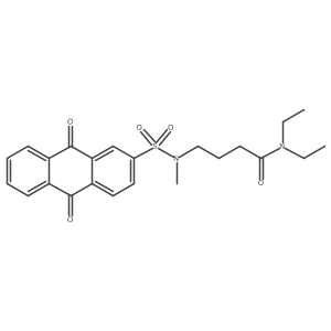 4-{[(9,10-dioxo(2-anthryl))sulfonyl]methylamino}-N,N-diethylbutanamide结构式