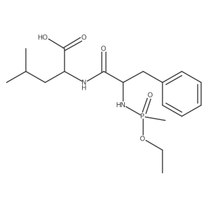 N-[N-[Ethoxy(methyl)phosphinyl]-L-phenylalanyl]-L-leucine Structure