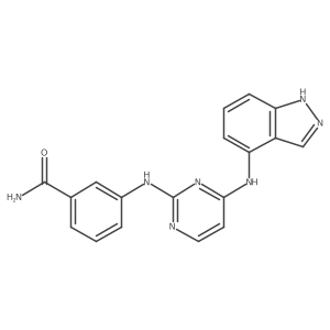 3-[[4-(1H-indazol-4-ylamino)pyrimidin-2-yl]amino]benzamide结构式