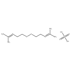 N-[2-(2-Guanidino-ethyldisulfanyl)-ethyl]guanidine H2SO4结构式
