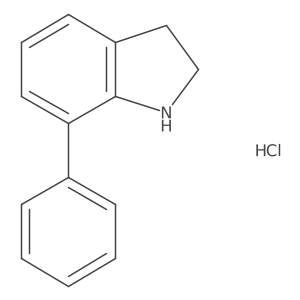 7-Phenyl-2,3-dihydro-1H-indole hydrochloride Structure