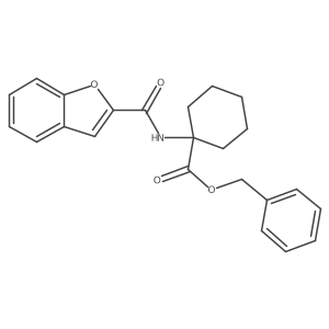 Benzyl 1-(benzofuran-2-carboxamido)cyclohexane-1-carboxylate Structure