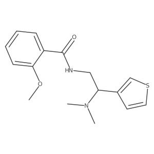 N-(2-(dimethylamino)-2-(thiophen-3-yl)ethyl)-2-methoxybenzamide Structure