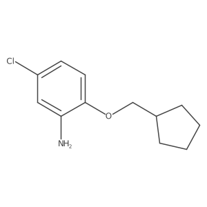 5-Chloro-2-(cyclopentylmethoxy)aniline结构式