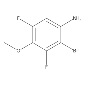 2-Bromo-3,5-difluoro-4-methoxyaniline Structure