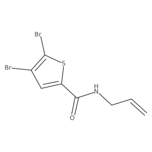 n-Allyl-4,5-dibromothiophene-2-carboxamide结构式