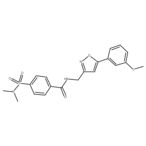 4-(N,N-dimethylsulfamoyl)-N-((5-(3-methoxyphenyl)isoxazol-3-yl)methyl)benzamide Structure