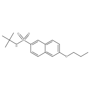 N-tert-butyl-6-propoxynaphthalene-2-sulfonamide Structure