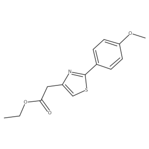 Ethyl 2-(2-(4-methoxyphenyl)thiazol-4-yl)acetate Structure