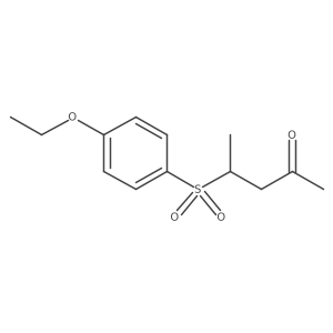 4-[(4-Ethoxyphenyl)sulfonyl]-2-pentanone结构式