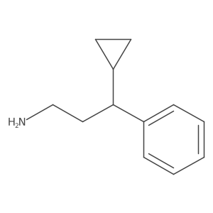 3-Cyclopropyl-3-phenylpropan-1-amine结构式