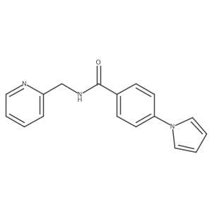 N-(2-pyridylmethyl)-4-(1H-pyrrol-1-yl)benzamide Structure
