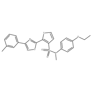 N-(4-ethoxyphenyl)-N-methyl-2-[3-(3-methylphenyl)-1,2,4-oxadiazol-5-yl]thiophene-3-sulfonamide Structure