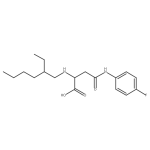 2-((2-Ethylhexyl)amino)-4-((4-fluorophenyl)amino)-4-oxobutanoic acid结构式