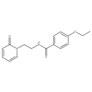 4-ethoxy-N-(2-(6-oxopyridazin-1(6H)-yl)ethyl)benzamide结构式