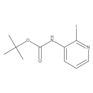 tert-butyl N-(2-iodopyridin-3-yl)carbamate结构式