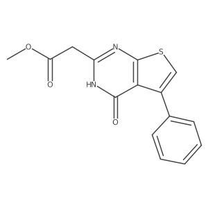 Methyl 1,4-dihydro-4-oxo-5-phenylthieno[2,3-d]pyrimidine-2-acetate Structure