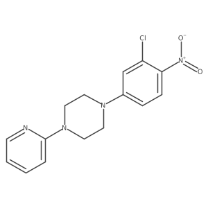 1-(3-Chloro-4-nitrophenyl)-4-(2-pyridinyl)piperazine结构式