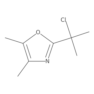 Cc1nc(C(C)(C)Cl)oc1C结构式