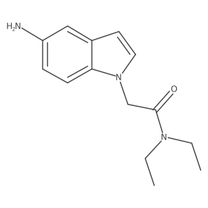 2-(5-Amino-1H-indol-1-yl)-N,N-diethylacetamide Structure