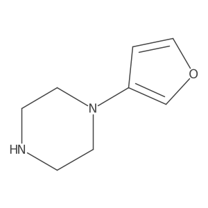 1-(Furan-3-yl)piperazine结构式